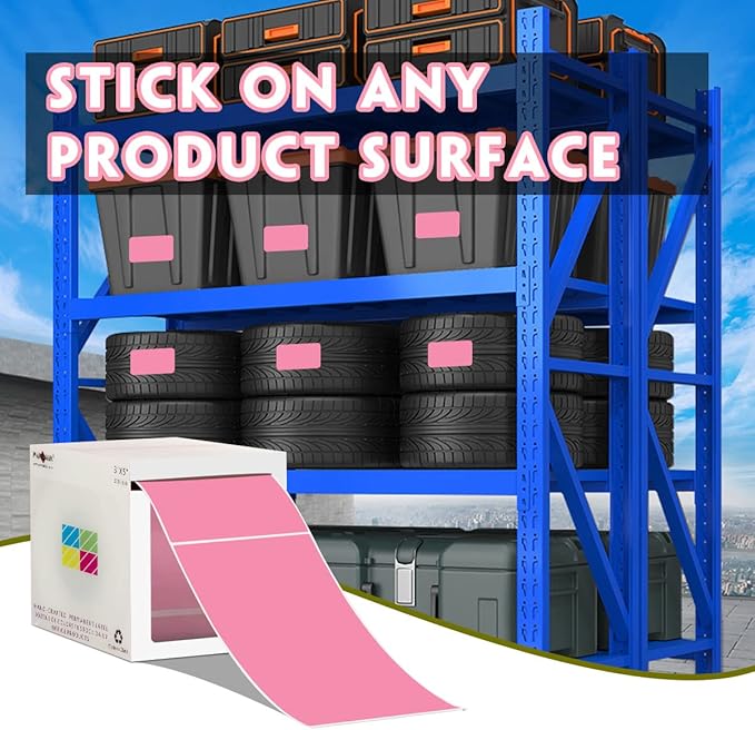 PARLAIM 3 X 5 Inch Rectangle Adhesive Color Coding Stickers, Square Inventory - Image 5