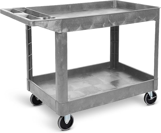 Tubstr Extra Large Two-Shelf Utility Cart by StandSteady