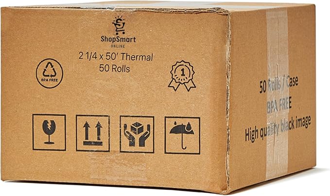 2 1/4 x 55 Thermal Paper Rolls For New Square Terminal Credit Card Machine 50 - Image 6