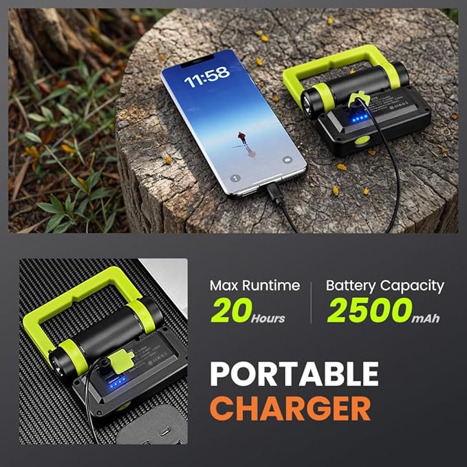 Yemao Led Work Light Rechargeable, Small Portable Work Light - Image 4