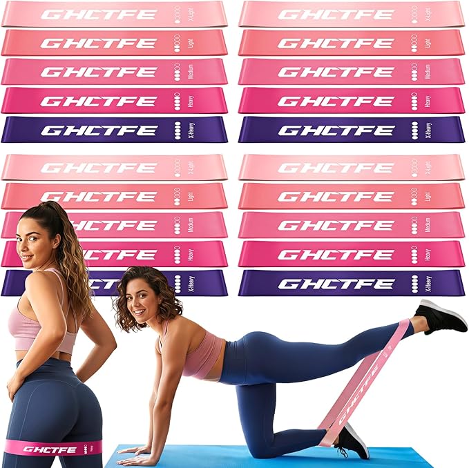 20PCS Resistance Bands Bulk Set by GHCTFE%E2%80%94SportsWithoutBounds