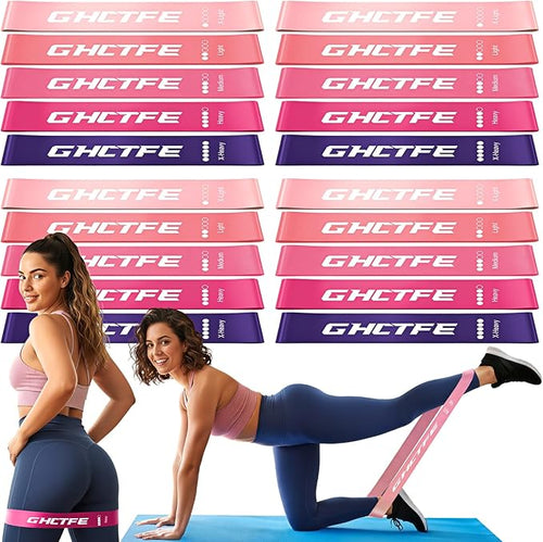 20PCS Resistance Bands Bulk Set by GHCTFE%E2%80%94SportsWithoutBounds