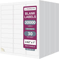 NextDayLabels - 2.5/8" x 1" Rectangular Sticker Labels by NextDayLabels