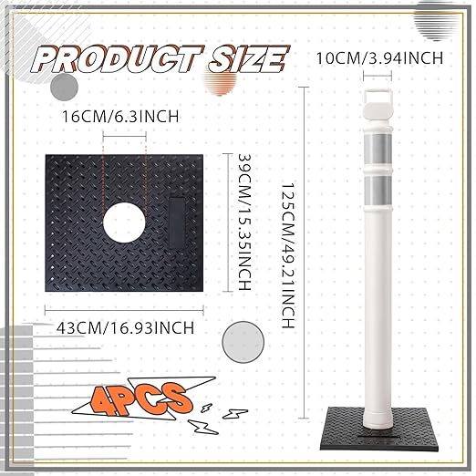 Kanayu 49 Inch Traffic Delineator Posts - Image 2
