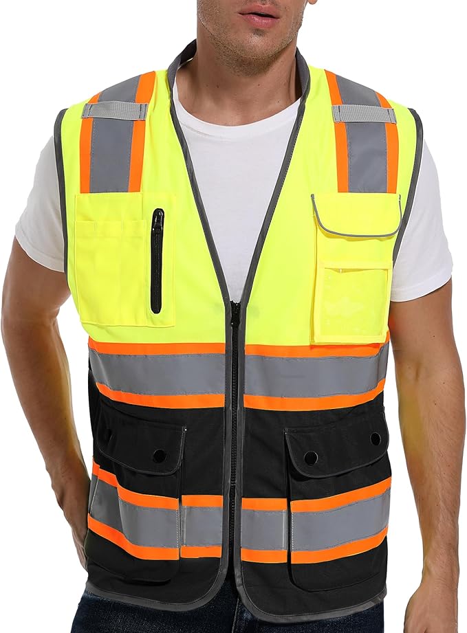 Reflective Safety Vest for Men and Women by GettheBestinSafety