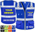 BeautyWill Custom Logo Safety Vest Class 2 High Visibility Reflective Vest by BeautyWill
