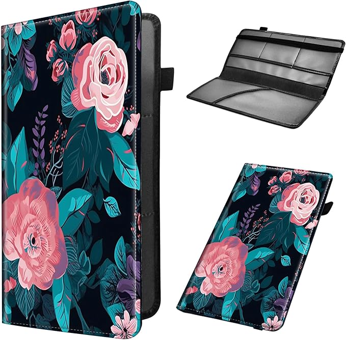 Car Registration and Insurance Holder, Leather Car Glove Box Organizer by Unknown