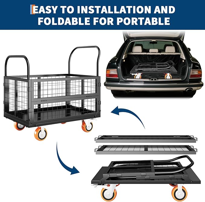 6in1 Foldable Platform Truck Cart - Image 6