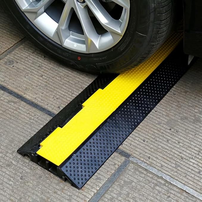Rubber Cable Ramp Cord Cover Cable Protector Ramps Wire Hose Protective 2 - Image 7