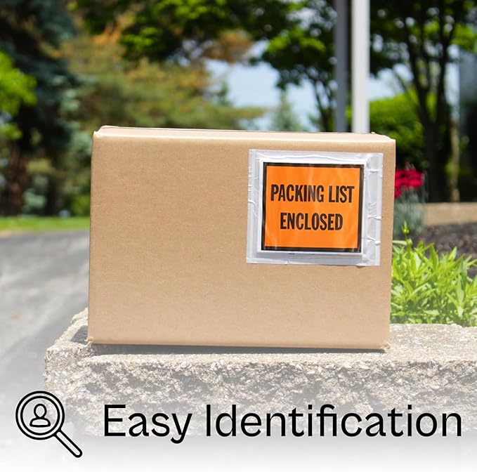 Packing List Enclosed Shipping Envelope 5.5"x10" Full Face Pouches Adhesive - Image 7