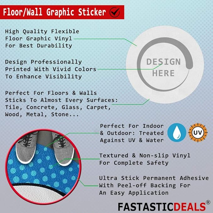 Spanish Safety Signs Floor Decals Pedestrian Traffic Only Yellow Anti-Slip - Image 2