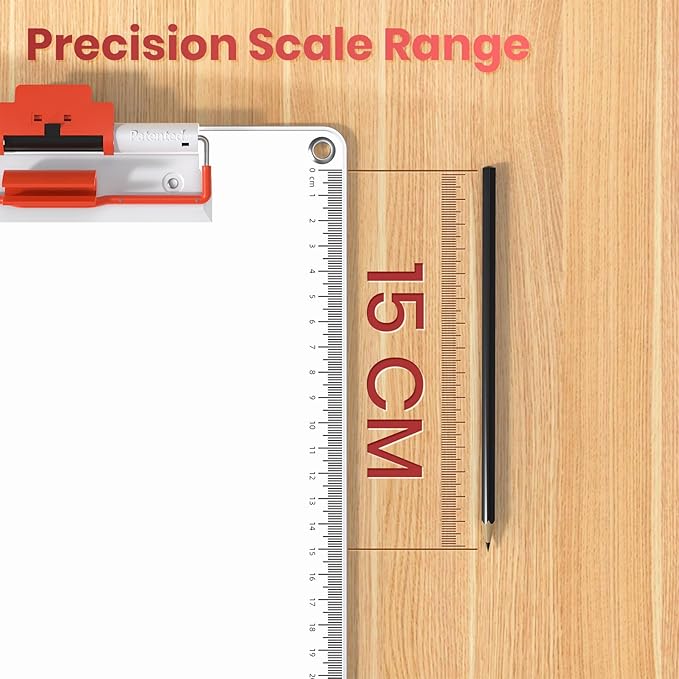 Clipboards with Pen Holder A4 Size 12.5x9 Inch Aluminum Protection Clip Board - Image 5