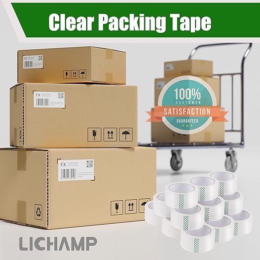 Lichamp Clear Packing Tape, 18 Rolls Heavy Duty Packaging Tape Refill - Image 7