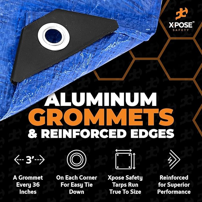 Better Blue Poly Tarp 10' x 10' - Image 3