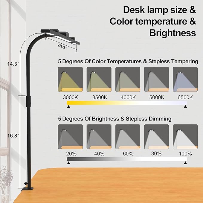 3 Light Bar Gooseneck Architect Desk Lamp - Image 6