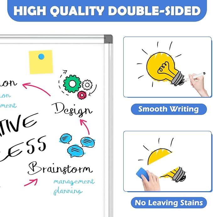 WALGLASS Large Dry Erase White Board - Image 5