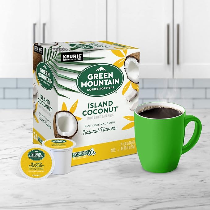 Green Mountain Coffee Roasters Island Coconut Keurig Single-Serve K-Cup Pods - Image 9