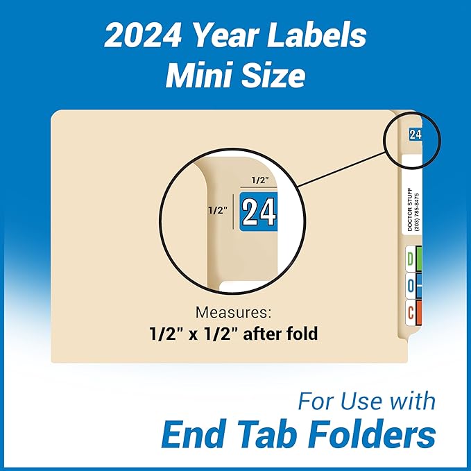 2024 MINI Year Labels, Doctor Stuff 2024 Chart Stickers, Colwell Jewel Tone - Image 4