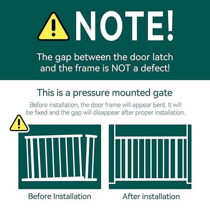 Babelio Baby Gate, 29-48 Inch Auto Close Pet Gate PressGuard P7, Easy Install - Image 6