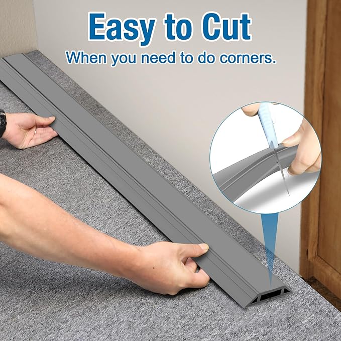 Eapele Floor Cord Cover 6.5ft Cord Covers - Image 4