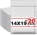 Ireer 20 Pack Extra Large 14 x 19" Bubble Mailers Poly Padded Envelopes by Ireer