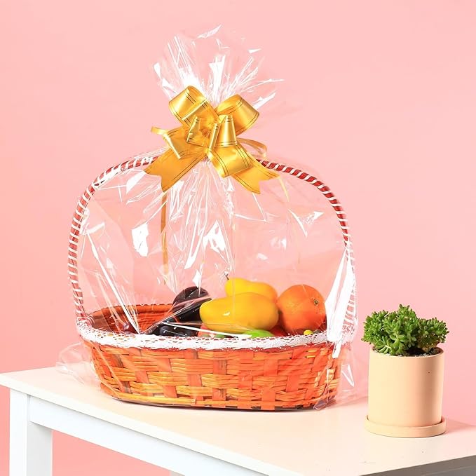30 Packs Large Clear Cellophane Bags 14x20 18x24 24x30 Inches Jumbo Gift Basket - Image 4