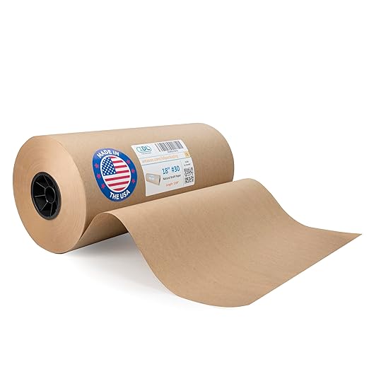 IDL Packaging 18" x 14400" Large Brown Kraft Paper Roll by IDLPackaging