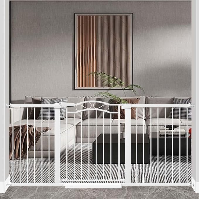 Fairy Baby 68.1"-70.8" Extra Wide Press Mounted Baby Gate Indoor by FairyBaby