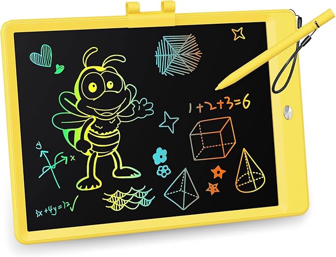 KOKODI LCD Writing Tablet, 10 Inch Colorful Doodle Board Drawing Tablet by WhereKidsLearnThroughPlay
