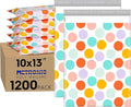 Metronic Cute Poly Mailers 10x13" 1200Pcs, Colorful Polka Dots Shipping Bags by METRONIC