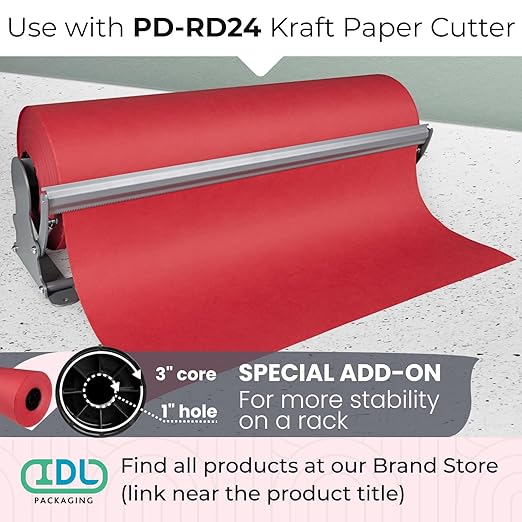 Christmas Red Kraft Paper Roll 24" x 8640" - Image 6