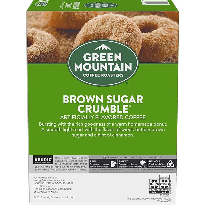 Green Mountain Coffee Roasters Brown Sugar Crumble Coffee, Keurig Single Serve - Image 15