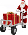 1000 LBS Dolly Cart with Wheels, 4 in 1 Folding Hand Truck, Stainless Steel by ZMRTDWO