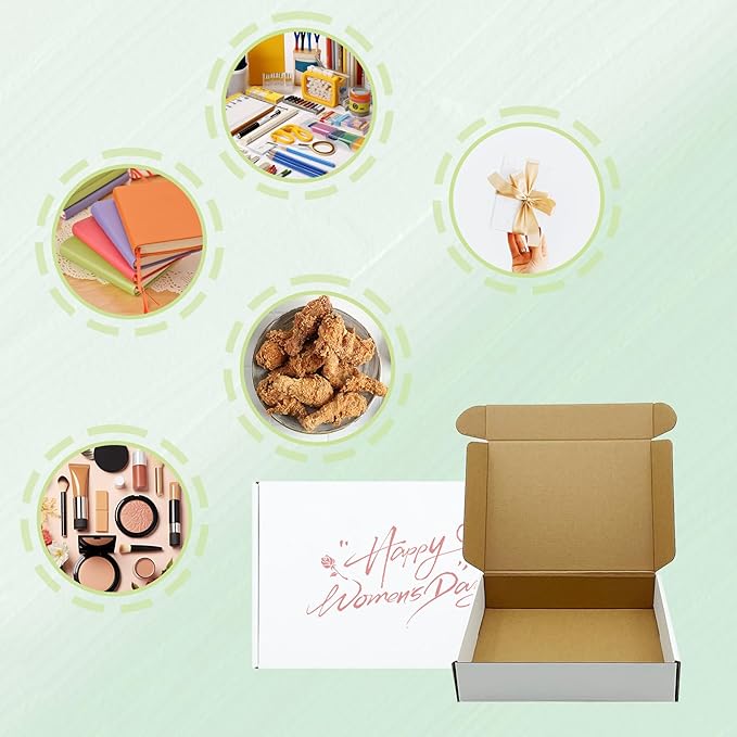 White Shipping Boxes 9x7x2 inch 25 Pack, Corrugated Boxes Mailer Packaging - Image 6