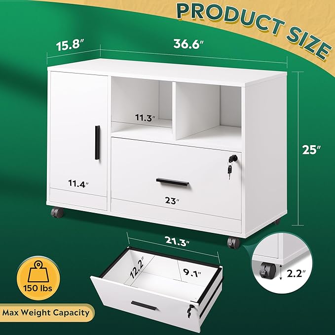 DEVAISE Office File Cabinet - Image 3