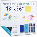 Whiteboard Adhesive Contact Paper, 48×36" in Magnetic Whiteboard Roll, Dry by Unknown