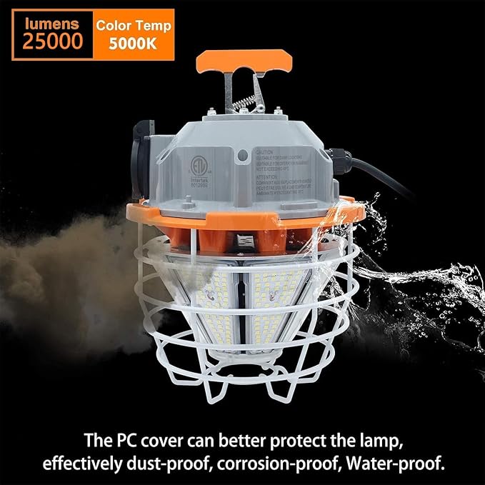 NS 150 Watts LED Temporary Work Light Fixture Daylight White 5000K 25000lm - Image 3