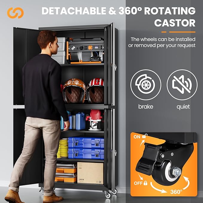 4 Door Garage Storage Cabinets - Image 5