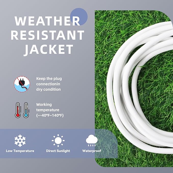 EP 40 Ft Outdoor Extension Cord, 12/3 SJTW Heavy Duty Extension Cable - Image 5