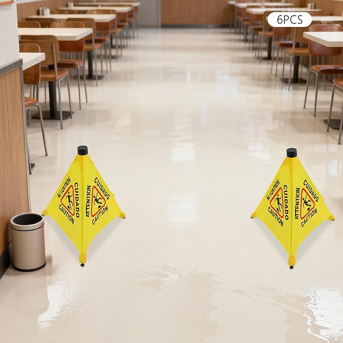6 PCS Pop up Wet Floor Sign - Image 7