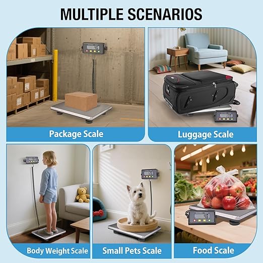 SurmountWay Large Shipping Scale, 440lb/0.35oz Digital Postal Scale - Image 9
