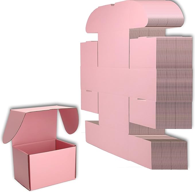 6x4x4 inches Small Shipping Boxes Set of 25 by Lmuze