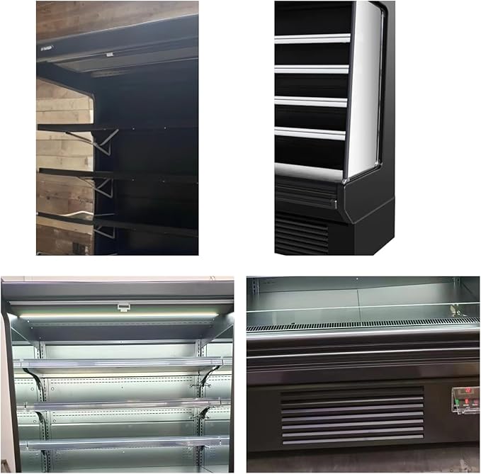 Food Refrigerated Display Case for Commercial Bakery Pastry Front Open Air - Image 6