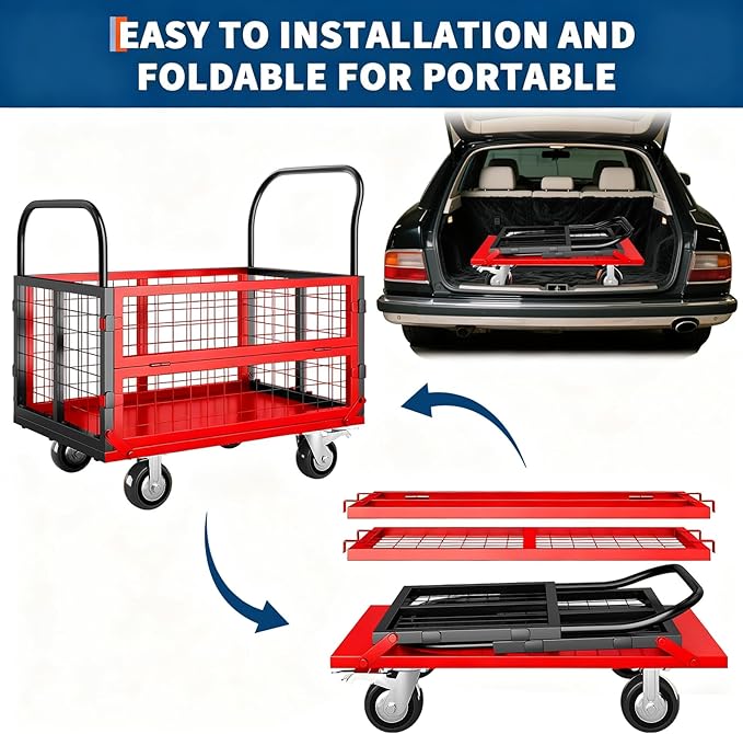 6in1 Foldable Platform Truck Cart - Image 6