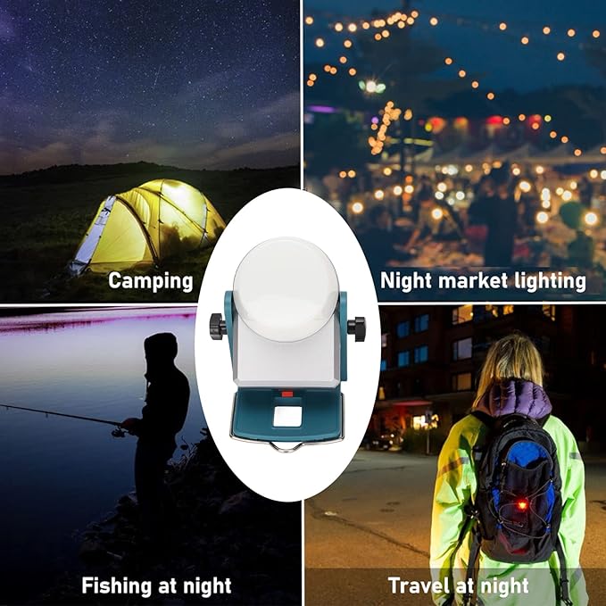 Small LED Work Light 18W Portable Hangable Outdoor Flood Lamp, LED Work Lantern - Image 3