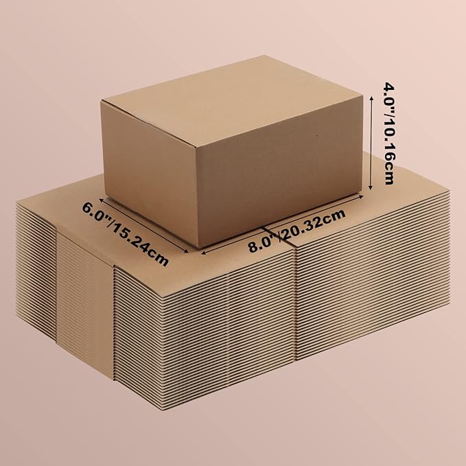 EdenseeLake 40 Pack 8x6x4 inches Shipping Boxes Small Cardboard Boxes - Image 4