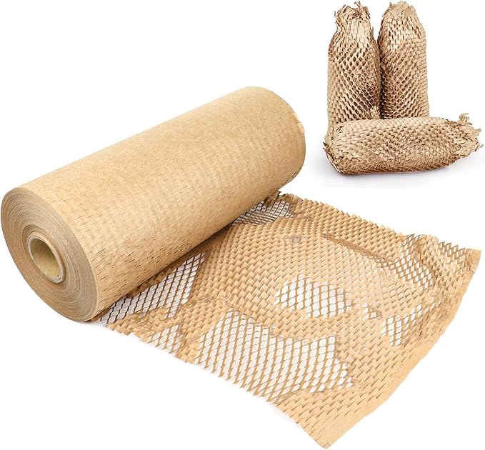 BOMEI PACK Honeycomb Packing Paper Wrap 12"x 328' Recycled Bubble Cushioning by BOMEIPACK