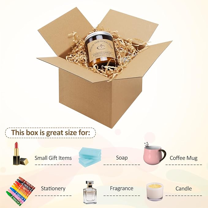 Eupako 6x6x6-Small-Shipping-Boxes-30-Pack-Brown-Corrugated-Box-Mailers - Image 3