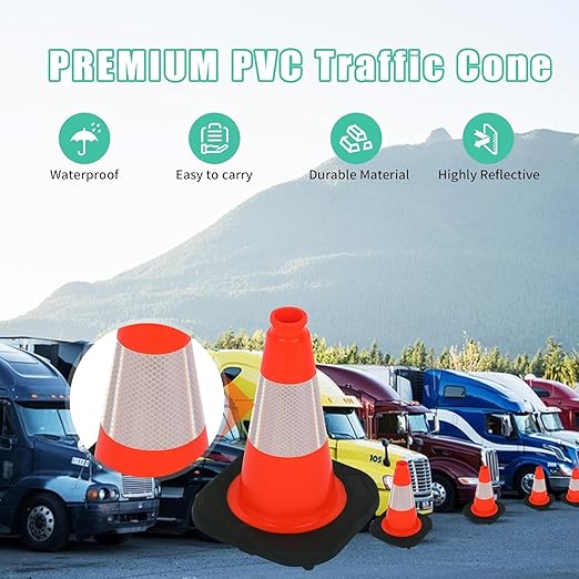 BESEA 12 Inch Traffic Cones, Safety Cones - Image 4