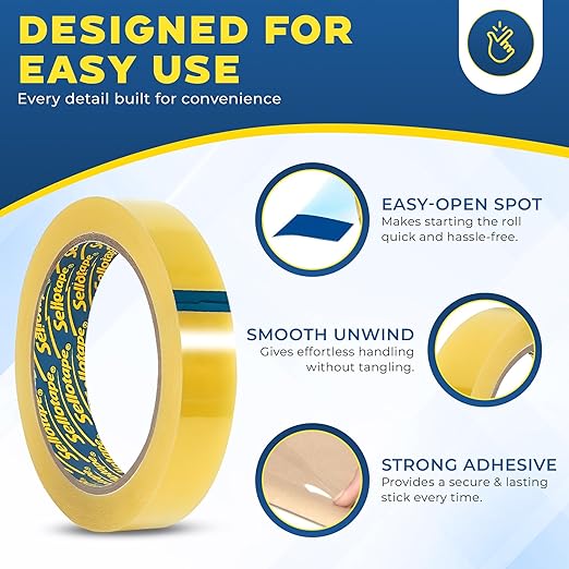   Original Golden Heavy Duty Packing Tape | Extra Strong Clear - Image 3
